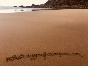 writting in the sand